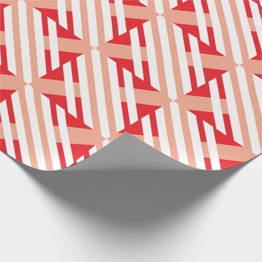 Modern Check Pattern Wrapping Paper Geschenkpapier (Ecke)