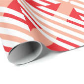 Modern Check Pattern Wrapping Paper Geschenkpapier (Rolleneckpunkt)