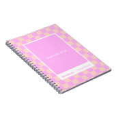 Modern Checkerboard Block Quote Classic Notebook Notizblock (Rechte Seite)