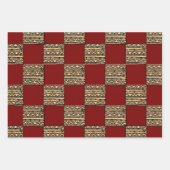 Modern Checkerboard Geometric pattern Geschenkpapier Set (Vorderseite 2)