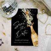 Modern Cheers Save the Date Card Einladung