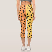 Modern Cheetah Print Capri Leggings (Rückseite)