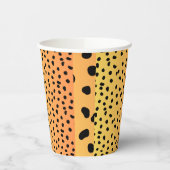 Modern Cheetah Print Pappbecher (Links)