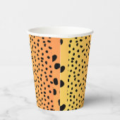 Modern Cheetah Print Pappbecher (Rechts)