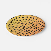 Modern Cheetah Print Pappteller (Schrägansicht)