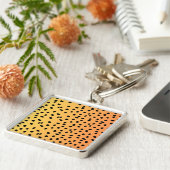 Modern Cheetah Print Schlüsselanhänger (Seite)