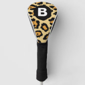 Modern Cheetah Spots Pattern Golf Headcover (Vorderseite)