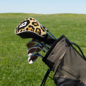 Modern Cheetah Spots Pattern Golf Headcover (In SItu)