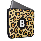Modern Cheetah Spots Pattern Laptopschutzhülle (Vorne Rechts)