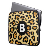 Modern Cheetah Spots Pattern Laptopschutzhülle (Vorderseite Links)