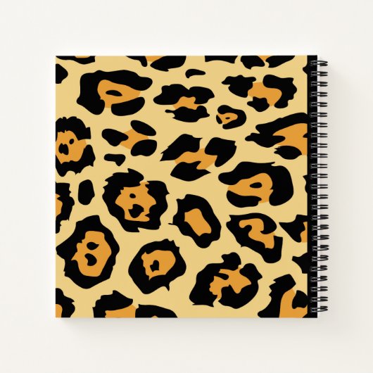 Modern Cheetah Spots Pattern Notizblock (Rückseite)