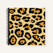 Modern Cheetah Spots Pattern Notizblock (Vorderseite)