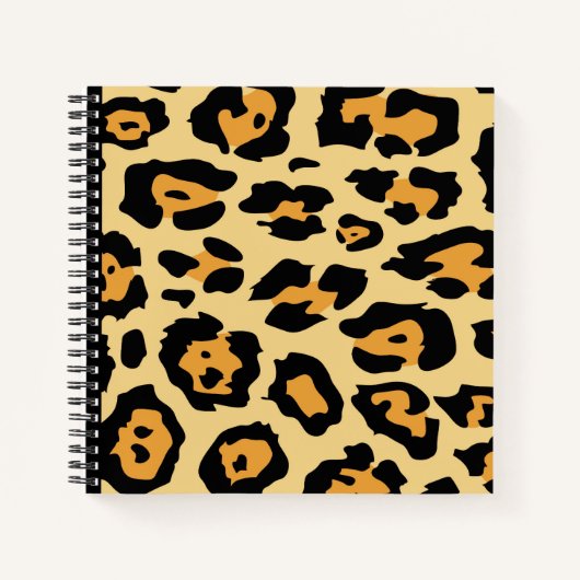 Modern Cheetah Spots Pattern Notizblock (Vorderseite)