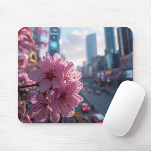 Modern Cherry Blossom Mousepad (Mit Mouse)