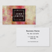 Modern Cherry Blossom Wasserfarben Cool Abstrakt Visitenkarte (Vorne/Hinten)