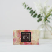 Modern Cherry Blossom Wasserfarben Cool Abstrakt Visitenkarte (Stehend Vorderseite)