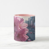 Modern Cherry Blossoms Mug Tasse (Zentrum)