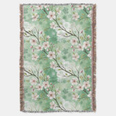 Modern Cherry Blossoms Winter Decke (Vorderseite Vertikal)