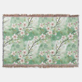 Modern Cherry Blossoms Winter Decke (Vorderseite)
