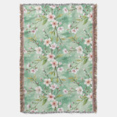 Modern Cherry Blossoms Winter Decke (Vorderseite Vertikal)