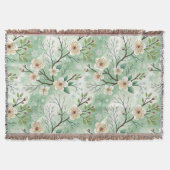 Modern Cherry Blossoms Winter Decke (Vorderseite)