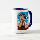 Modern Cherub Painting - Rembrandt Inspired Art Tasse (VorderseiteRechts)
