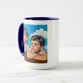 Modern Cherub Painting - Rembrandt Inspired Art Tasse (Vorderseite Links)