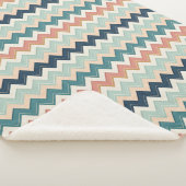 Modern Chevron Design Custom Soft Sherpadecke (3/4)