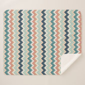 Modern Chevron Design Custom Soft Sherpadecke (Vorderseite (Horizontal))