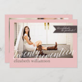 Modern Chic 2017 Foto Graduation Party Einladung (Vorne/Hinten)