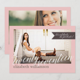 Modern Chic 2017 Foto Graduation Party Einladung