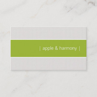 Modern Chic Apple Green Visitenkarte