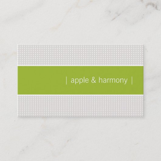 Modern Chic Apple Green Visitenkarte (Vorderseite)