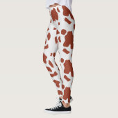 Modern Chic Ayrshire Kuh Animal Print Muster Leggings (Links)