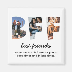 Modern Chic Best Friends 3 Foto Magnet