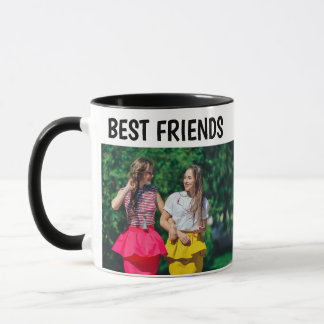 Modern Chic Best friends photo coffee mug Tasse