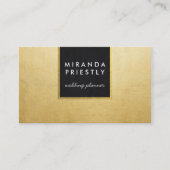 Modern Chic Black and Imitate Gold Foil Luxe Creat Visitenkarte (Vorderseite)