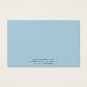 Modern Chic Blue Earring Schmuckkarten (Rückseite)