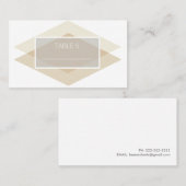 Modern & chic Blush Diamond Overlay | Tabelle Platzkarte (Vorne/Hinten)