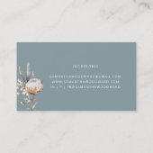 Modern Chic Bohemisch Watercolor Boho Florals Visitenkarte (Rückseite)