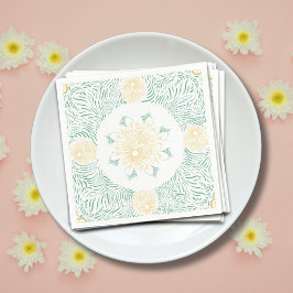 Modern Chic Boho Floral Sweet 16 Geburtstagsparty Serviette