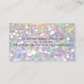 Modern Chic Bokeh Girl Face,Makeup Künstler Visitenkarte (Rückseite)