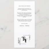 Modern Chic Burgundy Minimalistisch Wedding Vielen Menükarte (Rückseite)