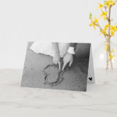 Modern Chic BW Lifestyle Polterabend Gift Card Karte (Gelbe Blume)