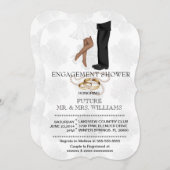 Modern Chic Couple Verlobung Dusche Einladung (Vorne/Hinten)