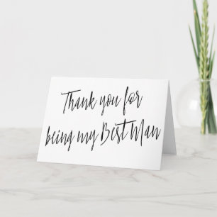 Modern Chic "Danke, dass du mein Trauzeuge bist" Dankeskarte