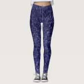 Modern, chic design in dark blue, glitter effect leggings (Vorderseite)