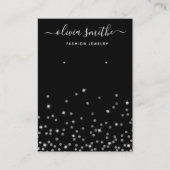Modern Chic Einfache Schmuckstücke Ohrring-Anzeige Visitenkarte (Vorderseite)