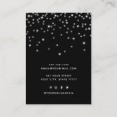 Modern Chic Einfache Schmuckstücke Ohrring-Anzeige Visitenkarte (Rückseite)