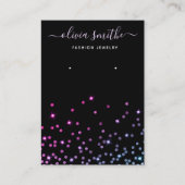 Modern Chic Einfache Schmuckstücke Ohrring-Anzeige Visitenkarte (Vorderseite)